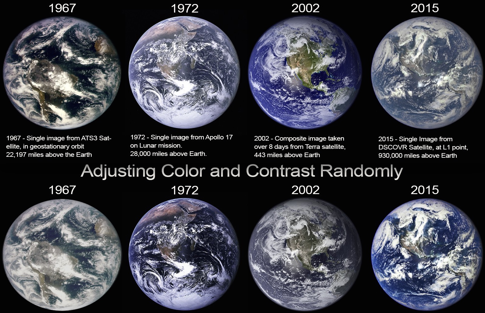 Debunked: &quot;Blue Marble&quot; Photos show a Changing Earth | Metabunk